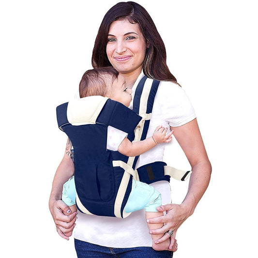 Baby Carrier Bag/Adjustable Hands Free 4 in 1 Baby/Baby sefty Belt/Child Safety Strip/Baby Sling Carrier Bag/Baby Back Carrier Bag (Black) Front Carry Facing